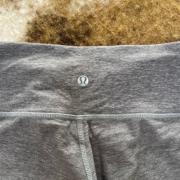 Size 4 grey lululemon cropped leggings. - Picture 2 of 5
